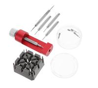 Ipetboom Kit Strumenti Riparazione Orologi Punzone Estrattore Cinturino Metallo Martello Supporto Orologio Attrezzi Rimozione Perni Cinturino Sostituzione