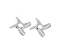 Ipetboom Lame per Tritacarne in Acciaio Inossidabile Kit Sostituzione per Macinatori 2 Pezzi 55Mm e Foro Centrale 9Mm Accessori Pratici per Uso
