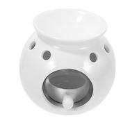 Ipetboom lampada aromatica in ceramica coni di incenso Titolari riscaldatori profumi tronco d'albero candele aroma più calda diffusore di aromi di incenso porcellana smaltata bianca