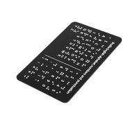 Ipetboom Lavagna Dell'alfabeto Braille Con in Rilievo, E Punteggiatura, Per, Per Principianti, Sussidio Didattico Per Ciechi,