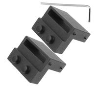 Ipetboom Limitatori per Porta Scorrevole Fienile in Lega con Rivestimento in Gomma Ammortizzatori per Binario con Vite Riduzione Rumore e Stabilità di Movimento