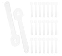 Ipetboom Manici Trasparenti Ispessiti per Ventagli Fai da Te Set da 50 Pezzi in Plastica Resistente Impugnatura Ergonomica Accessori per Decorazioni e Utilizzo in Eventi all’Aperto