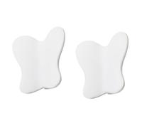 Ipetboom Maniglia per Porta Armadio a Forma di Farfalla 2 Pezzi Pomello per Cassetto e Armadio in Metallo Bianco Barra di Estrazione per Cameretta 16 Fori Facile da Installare e