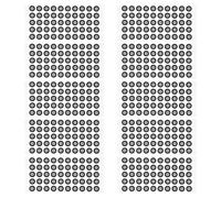 Ipetboom Marcatori Riflettenti per Scanner 3D 10 Fogli da 50 Punti Sferici Diametro 6Mm-10Mm per Cattura Movimento ad Alta Precisione e Mappatura Professionale