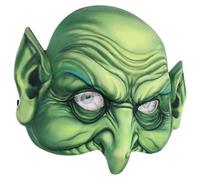 Ipetboom Maschera da Strega Spaventosa per Halloween Maschera Cosplay Inquietante Eva Design Realistico con Occhi Malefici per Feste e Balli Costume Visione e Comfort per La