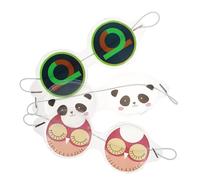 Ipetboom Maschera per Occhi Fredda Riutilizzabile Design Adorabile 3 Pezzi Stili multipli in Gel Pvc Super Liscia senza Lasciare Segni Stili multipli per Bambini per Famiglie e Hotel