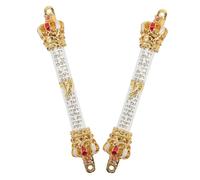 Ipetboom Mezuzah Decorazione Religiosa Ebraica Design Unico per Porta in Metallo 2 Pezzi Iscrizioni Sacre Incise e FESTIVITÀ di Hannukah per Camere