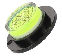 Ipetboom Mini Livella Bolla Circolare Compatta con Base Nera Autolivellante per Camper Treppiedi e Turntable Strumento di Misura Preciso e Portatile