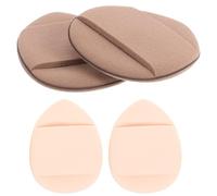 Ipetboom Mini Piumino da Cipria Triangolare 4 Pezzi, Piccolo Soffio al Dito per Trucco Viso, Cuscino Imbottito Portatile per Fondotinta, Correttore e Cipria, Uso Asciutto o Bagnato, Adatto