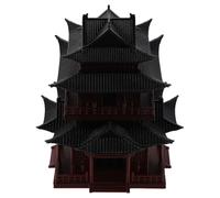 Ipetboom Miniatura di Pagoda in Plastica Scultura di Edificio Antico per Giardino Architettonica Asiatica Decorazione Paesaggistica per Acquario Ornamento da Tavolo per Bonsai Statuetta