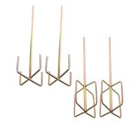 Ipetboom Miscelatore per cemento e vernice 4 pezzi con attacco esagonale lungo, bacchette in acciaio resistenti e riciclabili, accessori per trapano ideali per uso domestico e in cantiere