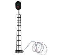 Ipetboom Modello di Semaforo Luminoso per Tavolo di Sabbia Lampada da Traffico in Miniatura Verde-Giallo-Rosso Decorazione per Micropaesaggi e Modellismo Ferroviario Fai da Te