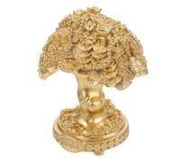 Ipetboom Money Tree Decoration in Resin Classic Chinese Fortune Bonsai Ornament For Home Office Tabletop Sculpture Symbolizing Wealth And Luck