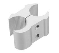 Ipetboom Morsetto per in Lega di Alluminio 22mm 19mm | Connettore per Tubi, Blocco Stabile Montaggio Semplice, Uso Esterno e Varie Applicazioni, Colore Argento