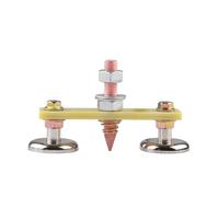 Ipetboom Morsetto per Saldatura Elettrico con Doppia Estremità Accoppiamento Magnetico Potente in Rame Strumento Professionale per Saldatura e Riparazione Carrozzeria