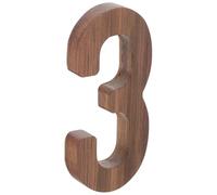 Ipetboom Numero Civico in Legno Massello Nero Design Tridimensionale Numeri Moderni per Cassette Postali Esterne Grandi Dimensioni Facile Installazione per Porte Giardini e Recinzioni