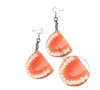 Ipetboom Orecchini a Goccia Per Protesi Dentaria in Lega Ganci Regolabili, Pendenti Alla Moda Per Orecchie Da Donna, Decorazioni Creative Per Feste e Uso Quotidiano