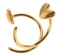 Ipetboom Orecchini Half Hoop Piccoli in Inossidabile Dorati Leggeri e per Retrò Minimalista per Feste Matrimoni e Appuntamenti