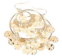 Ipetboom Orecchini Pendenti Asimmetrici per Bigiotteria Boho con Monete Luminosi Leggeri e Resistenti per Cerimonie e