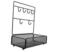 Ipetboom Organizzatore Chiavi e Gioielli Da Parete e Desktop Nero Multiuso Porta Chiavi Portagioielli Design Elegante Per Ingresso e Soggiorno