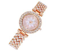 Ipetboom orologi femminili Signore orologio squisito moda femminile i da donna io da donna alla moda impreziosito da strass sottile lega Oro rosa