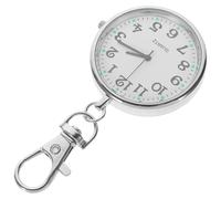 Ipetboom Orologio da Infermiere Clip e Lancetta dei Secondi Argento | Quadrante Rotondo in Vetro e Acciaio Inossidabile, Uso Clinico su Divise, Leggero e Portatile, 1 Pezzo Colore Casuale