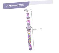 Ipetboom Orologio Da Polso Con Motivo Per Ragazzo Ragazza Leggero e Portatile Cinturino in Silicone Regolabile Per Imparare Leggere e Sviluppare Buone Abitudini