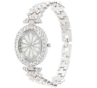 Ipetboom Orologio da Polso da Donna con Cristalli Brillanti, Metallo Argento, Design Regolabile e Preciso, come Regalo per Compleanno e Festività