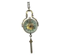 Ipetboom Orologio Da Tasca Vintage Sferico Intagliato Meccanico Manuale in Lega Antiruggine Collana Retrò Per Cuochi e Infermieri Decorativo Ed Elegante Accessorio Vintage