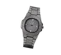 Ipetboom Orologio Zircone Di Strass Orologio Da Uomo Parlando Orologio Di Moda Polso Cinghie Comporre Guarda Gli Uomini Guarda Per Gli Uomini Gli Uomini Guardano Orologi Da Uomo Nero