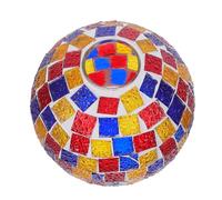 Ipetboom Paralume in Vetro Mosaico Vintage a Globo Sospeso per Lampada da Tavolo, da Soffitto da Parete, Paralume Decorativo Retrò E26/e27 per Soggiorno, Corridoio e Ufficio, 16x16x13 Cm