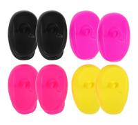 Ipetboom Paraorecchie Per Per - 4 Paia Di Paraorecchie Da Salone Piccole Protezioni Auricolari in Silicone Con Resistenza Alle Alte Temperature
