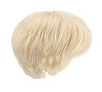 Ipetboom Parrucca Da Uomo Capelli Veri Parrucca Maschile Per Cosplay Accessorio Per Capelli Facile Da Lavare e Curare Per Feste Teatro e Uso Quotidiano