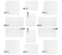 Ipetboom Pellicole Adesive Statiche per Montaggio su Parabrezza Dashcam, Set da 12 Pezzi Trasparenti Resistenti ai Graffi alle Impronte, Facili da Installare e Rimovibili per Protezione