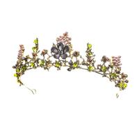 Ipetboom per la sposa coroncina sposa hair charms sposa accessori per feste copricapo da sposa per il matrimonio PROMPEGNO diademi della sposa Accessori fotografici Green