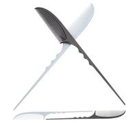 Ipetboom Pettine Antistatico a Coda 4 Pezzi per Chioma Fini e Ricci, Set Professionale per Separazione e Cotonatura, Strumenti per Parrucchiere e Uso Domestico per Chioma Neri Naturali