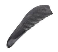 Ipetboom Pettine in Corno di Bufalo Nero per Massaggio Capelluto, Strumento Parrucchiere Resistente per Chioma Lunghi, Pettine Antistatico Semplice per Uso Domestico e Saloni Stile Casuale