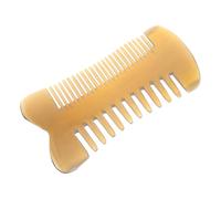 Ipetboom Pettine in Corno Naturale Pettini Denti Larghi e Fini per Districare e Massaggiare Doppio Lato per Tutti i Tipi di Capelli Fatto Mano Design Elegante