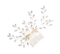 Ipetboom Pettine Per Con Cristalli Per Sposa Accessorio Elegante Per Matrimonio e Occasioni Speciali Facile Da Usare Design Delicato e Raffinato