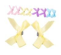 Ipetboom Pezzi A Pioli Per Pieghe A Prua Mini Pin Per Barrette Per Adolescenti Nastro Di Rinestone Per Archi Che Preparano Il Branco Cravatta Porta Prua Rosa
