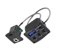 Ipetboom Pickup Piezoelettrico Ukulele con Eq Equalizzatore Bande Funzione di Accordatura Digitale con Display LCD Controllo Sensibile e Indicatore Luminoso Accessorio Musicale per