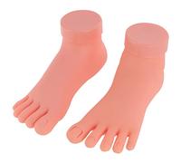 Ipetboom Piede Per Nail Art 2pcs Strumenti Pratica Per Manicure e Applicazione Unghie Finte Design Leggero e Realistico Per Studenti e Professionisti