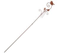 Ipetboom Pluviometro da Giardino con Picchetto in Decorativo Fenicottero Strumento Misurazione Pioggia per e Misuratore Precipitazioni Vintage