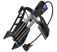 Ipetboom Pompa Aria Elettrica Portatile Nera in Acciaio al Carbonio Gonfiaggio Rapido e Risparmio Energetico per Motocicletta e Palloni