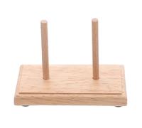 Ipetboom Porta Bobine in Legno per Filo da Cucito Organizer Compatto e Stabile per Spools di Cotone e Seta Supporto Elegante per Progetti di Ricamo e Quilting Base Salda per Artigiani e