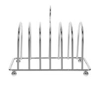 Ipetboom Porta Toast in Metallo da Tavolo Maniglia Circolare Porta Pane Riutilizzabile per 6 Fette Supporto Stabile per Uso Quotidiano in Cucina e Colazione