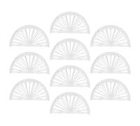 Ipetboom Porta Tovaglioli da Tavolo Moderno a Forma di Ventaglio, Set 10 Pezzi Trasparente in Plastica, Porta Tovaglioli da Banco Compatto per Cucina, Ristoranti e Feste