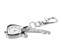 Ipetboom Portachiavi Orologio Da Tasca Al Quarzo a Forma Di Chitarra Moschettone, Ciondolo Per Borsa e Chiave, Leggero e Compatto, Regalo Per Famiglia e Amici