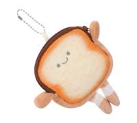 Ipetboom Portamonete a Forma Di Toast Borsetta Per Biscotti Peluche Di Pane Tostato Borsa Per Toast Roba Carina Borse Novità Per Le Donne Borsa Divertente Borse Uniche Per Le Donne Flanella