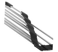 Ipetboom Portaoggetti da Lavello Cucina Triangolare in Acciaio Inossidabile Silicone Alimentare Scolapiatti Pieghevole Antiruggine per Organizzazione e Scarico Ottimale Supporto per Spugne